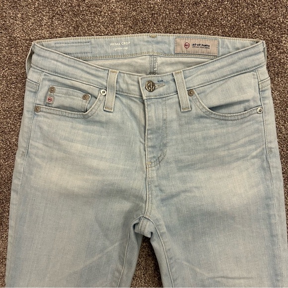 AG Adriano Goldschmied Women's Jeans Size 25 Blue Denim Prima Cigarette Crop EUC - Picture 4 of 16